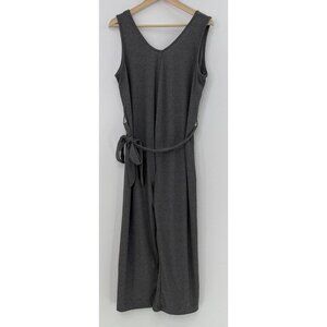 Mama Bella Women’s‎ Maternity Gray Rib Knit Jumpsuit Size 36 Stretch Belted